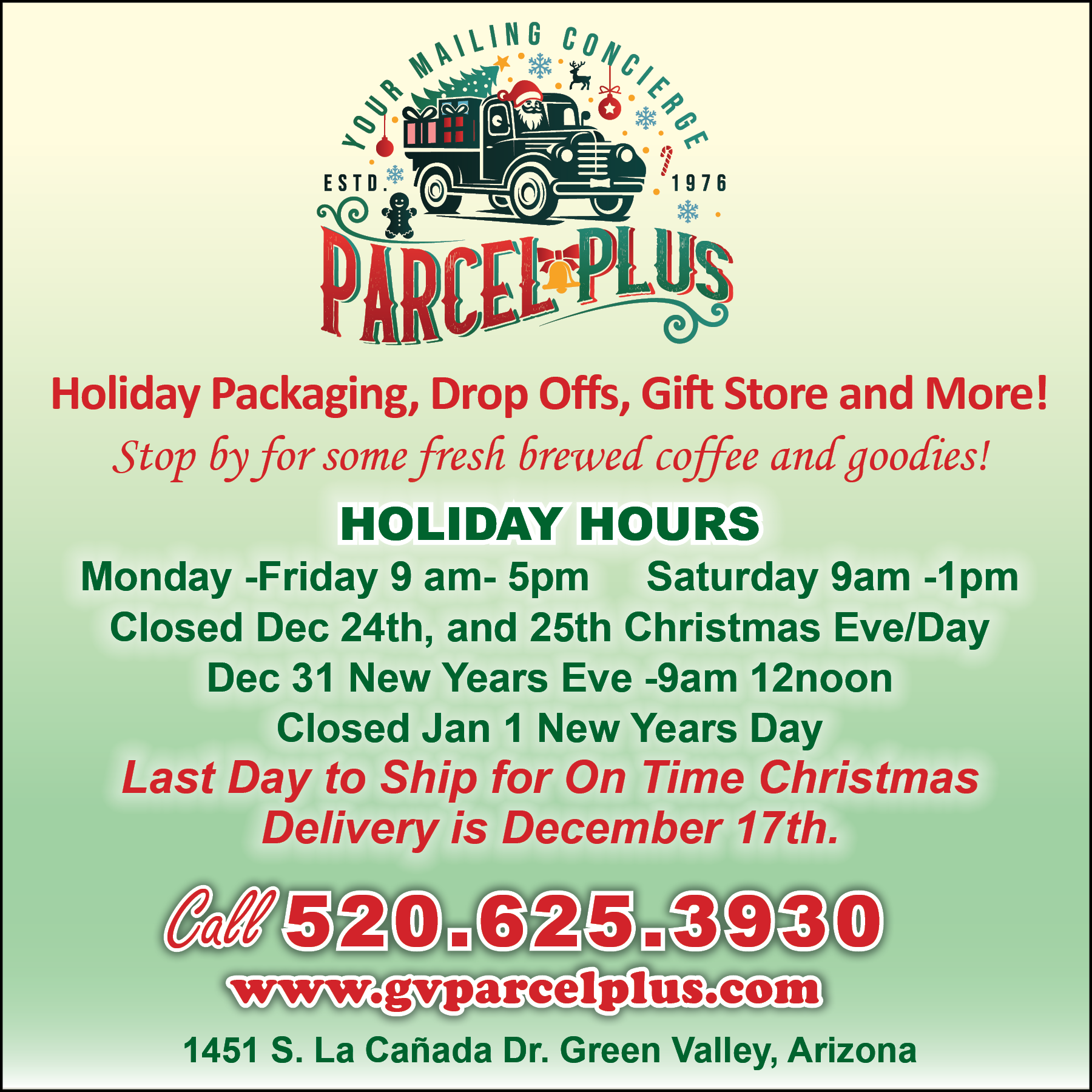 PARCEL PLUS 