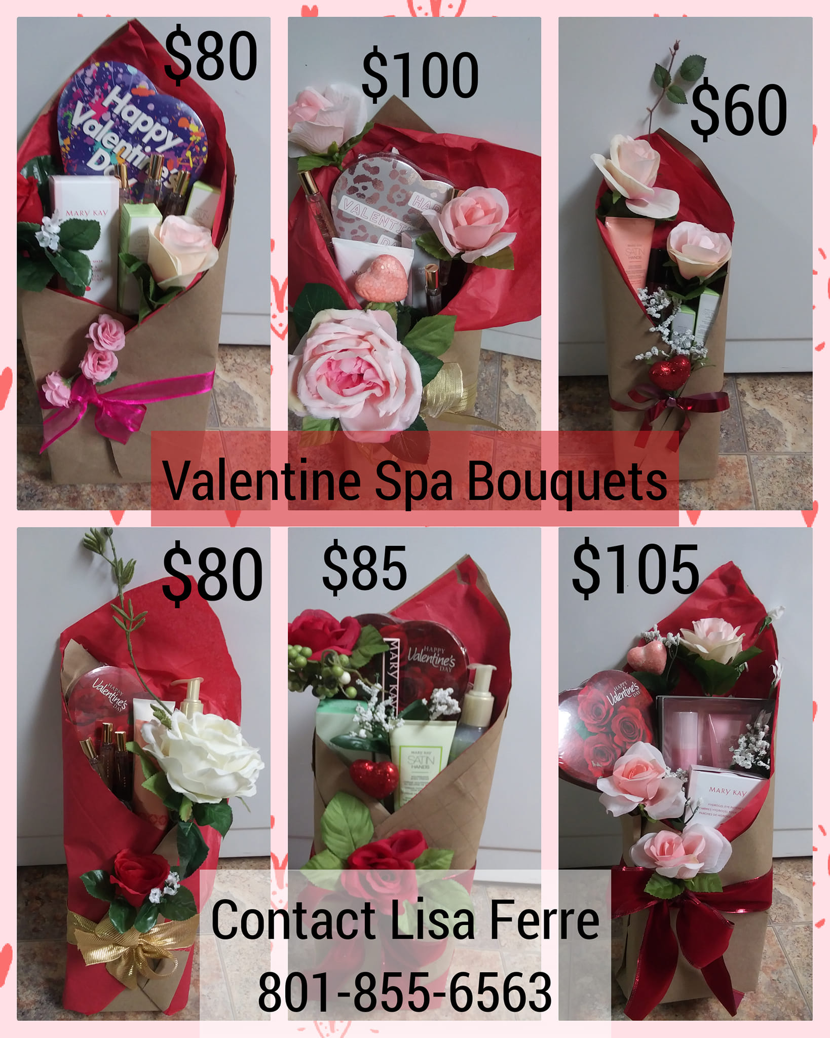 Spa product bouquets