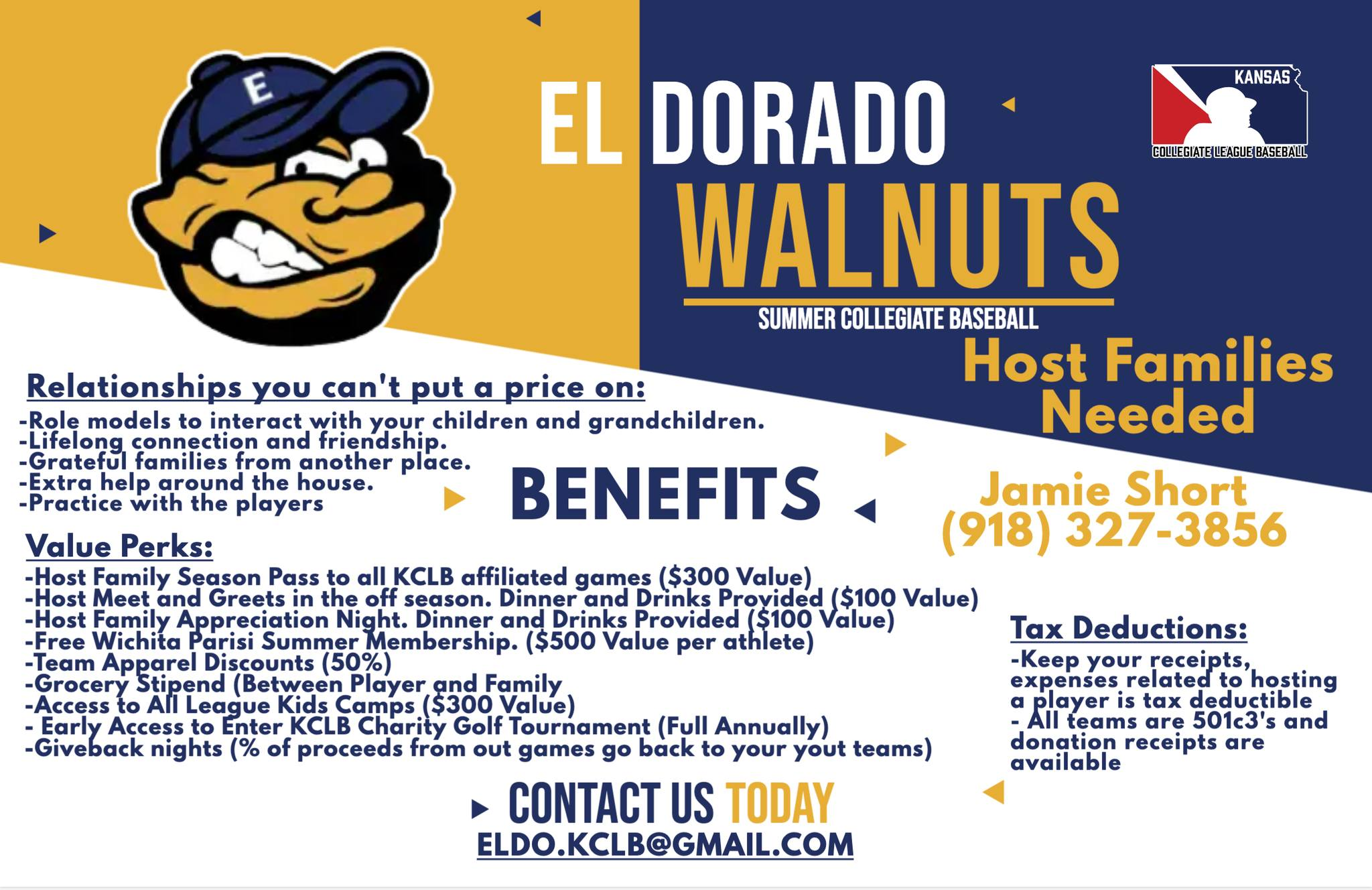 Eldorado Walnuts Need Host Families for Summer Season