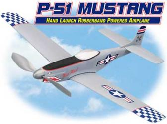 P-51 Mustang Rubber Powered Plane