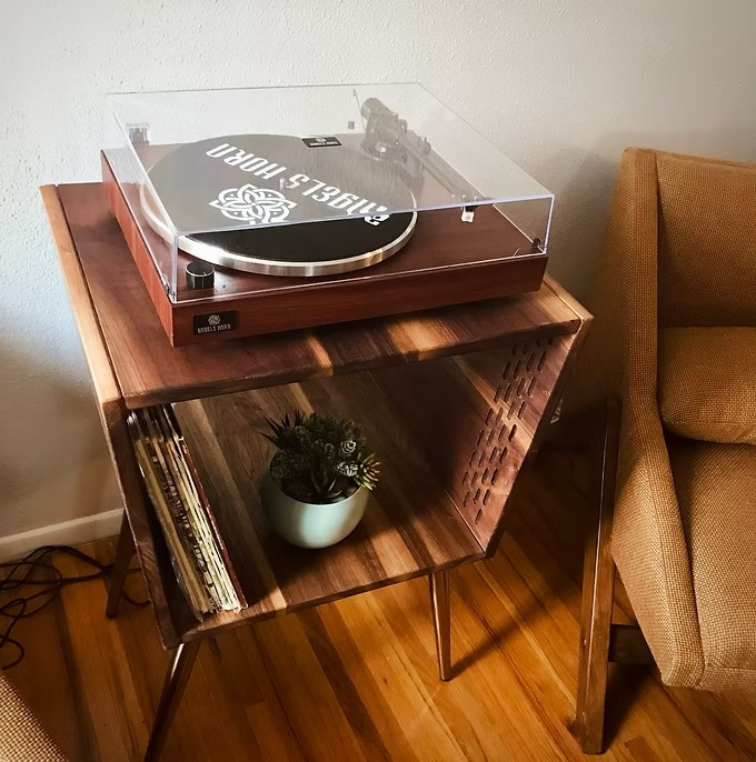 Custom Record Player Stand