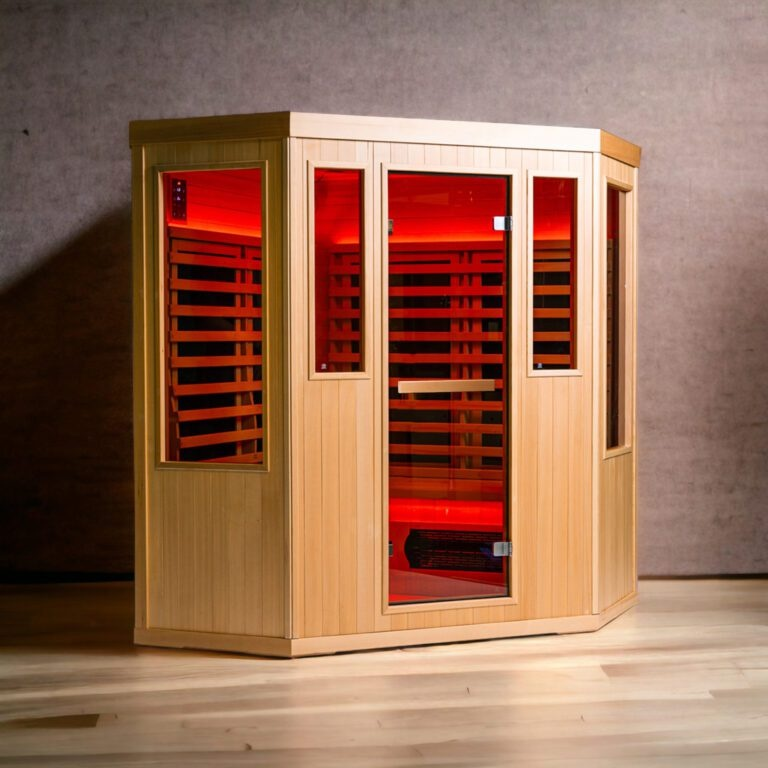 Hybrid Series – 3 Person Corner Infrared Sauna