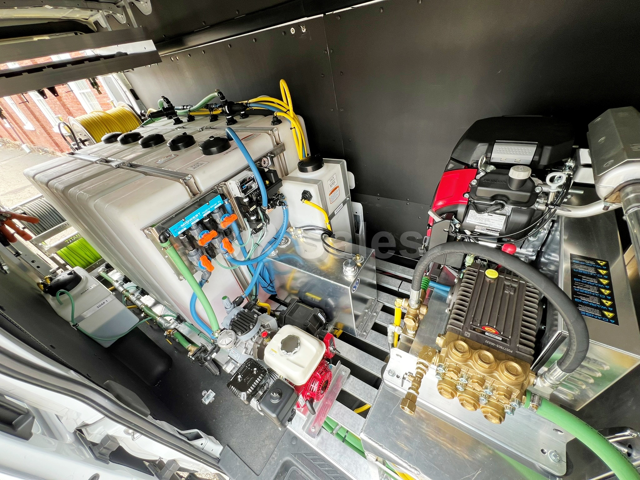 SIDEWINDER: Mobile Wash Van Install Package - (2) 8 GPM Washers,