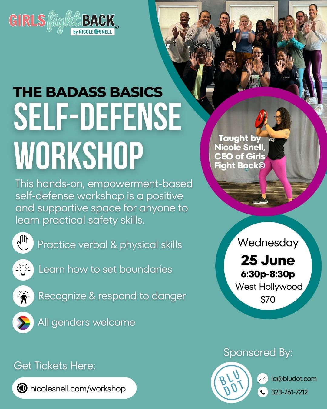 New Self-Defense Workshop Available on 6.25!