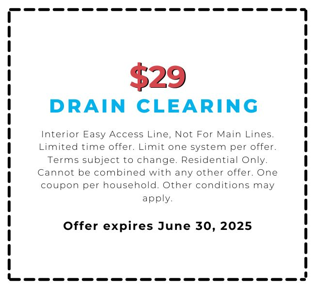 $29 Drain Clearing
