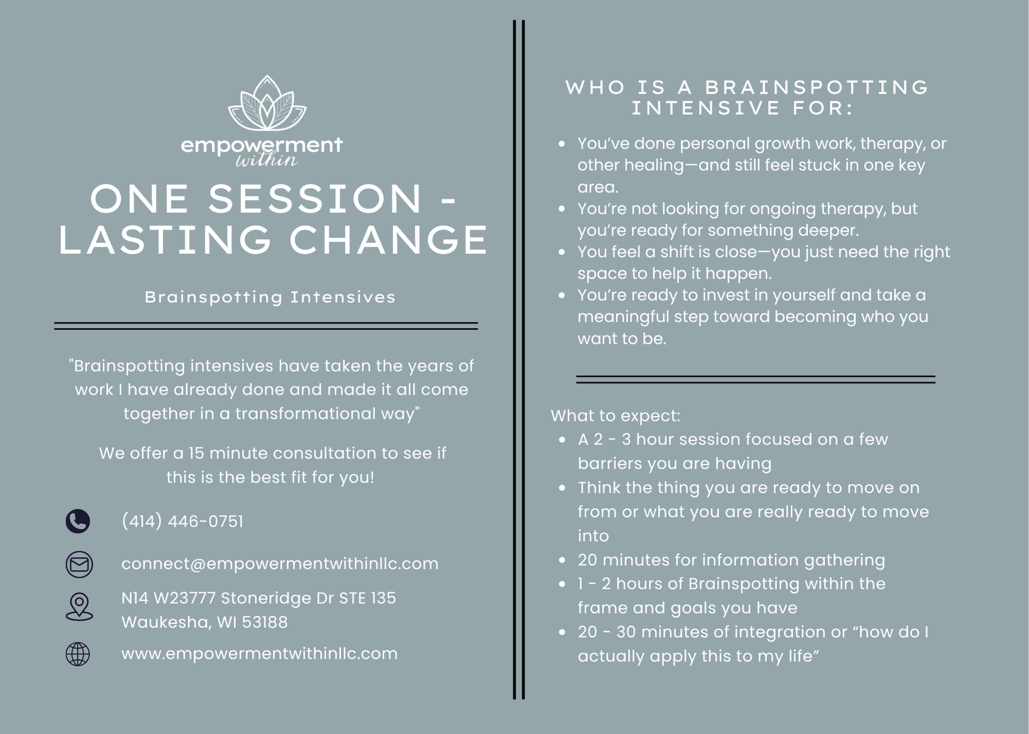 Brainspotting Intensives 