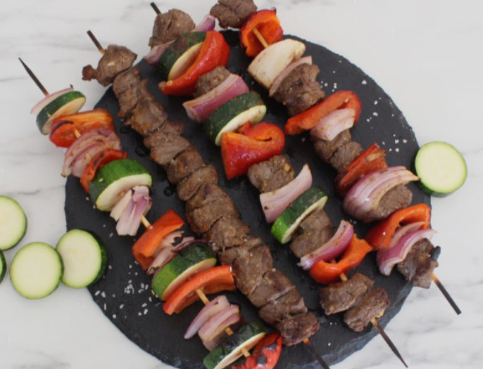 Beef Kabobs and Couscous