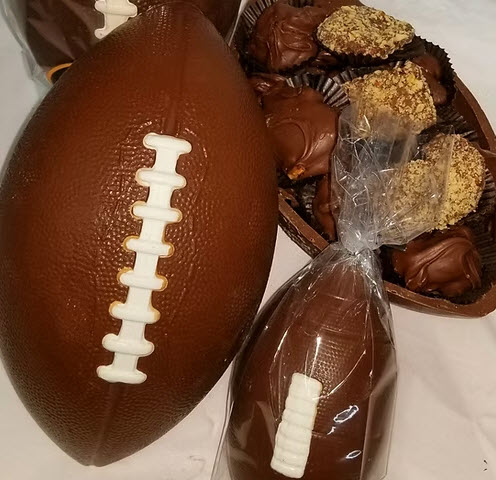 Full Size Football Filled with Chocolates