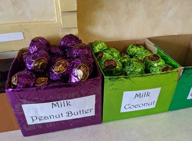 Gayety's Home Made filled Easter Eggs