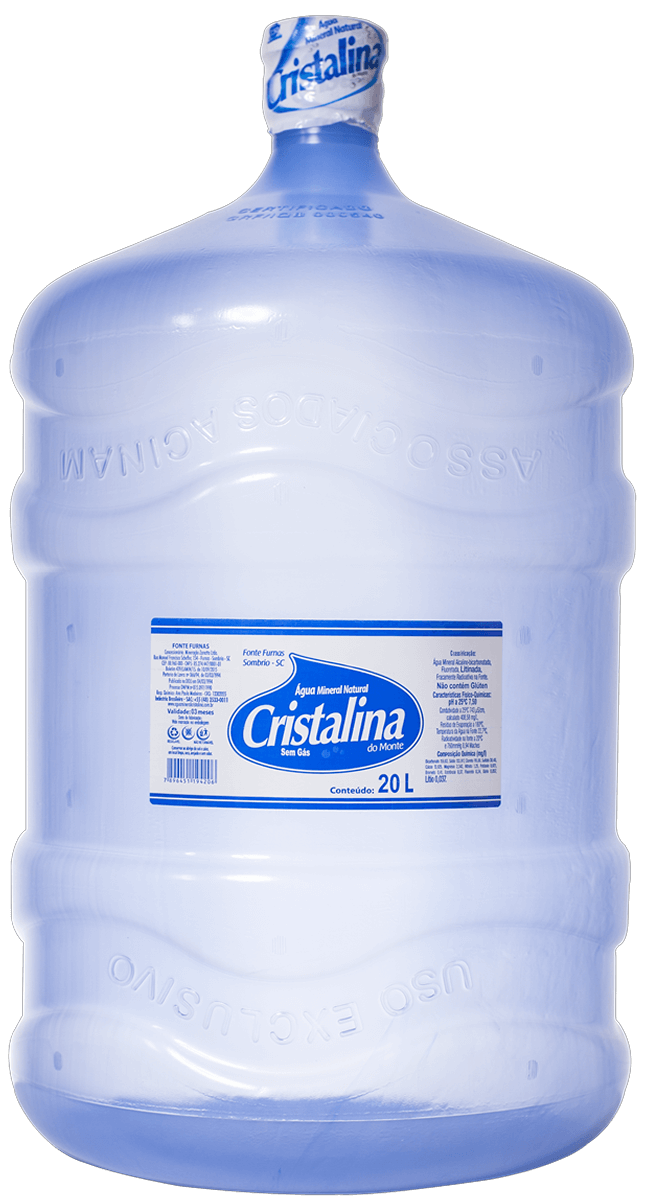 Natural Mineral Water Cristalina 20 liters Without Gas Bottle