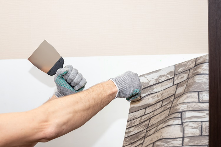 Wall finish installation or replacement