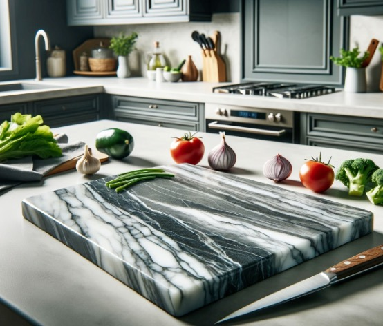 Custom stone cutting board