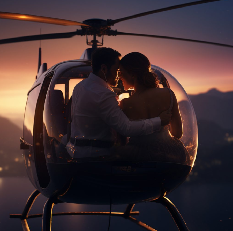 Helicopter Wedding