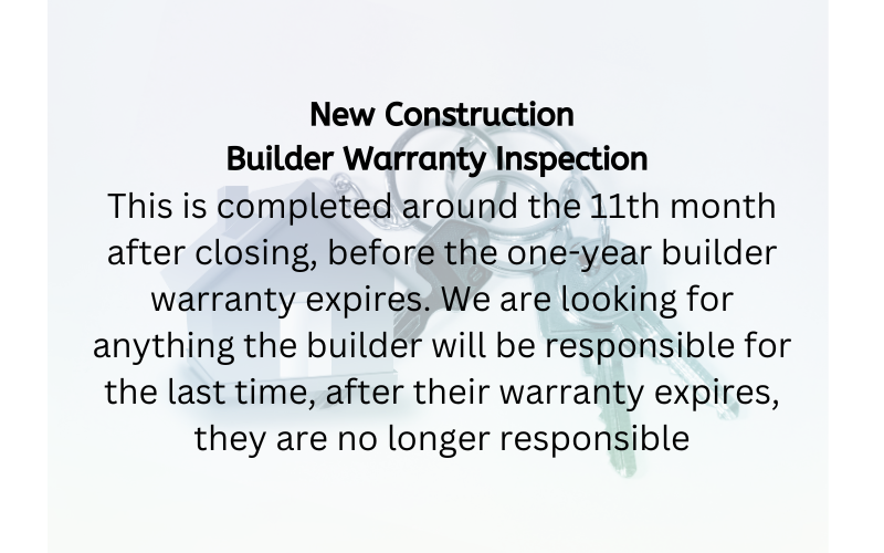 Builder Warranty Inspections