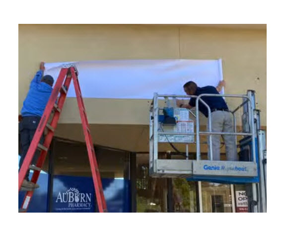 Sign and Lighting Work