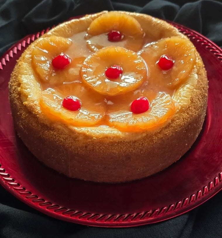 Pineapple Upside-Down Cheesecake