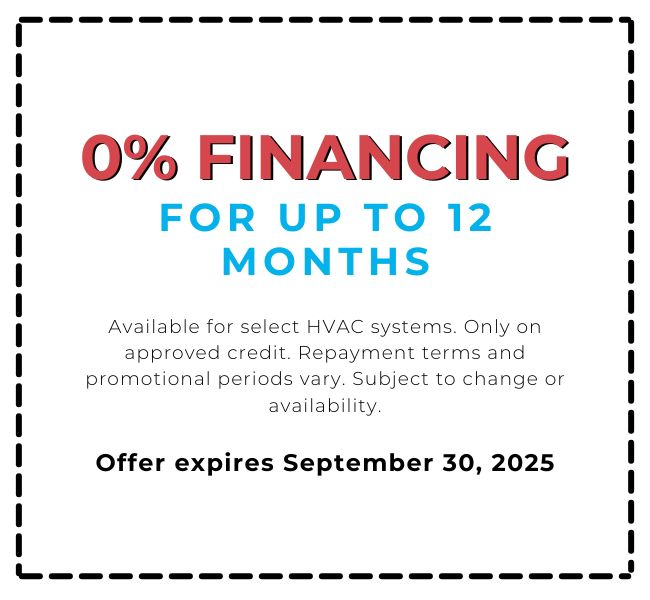 0% Financing for up to 12 Months