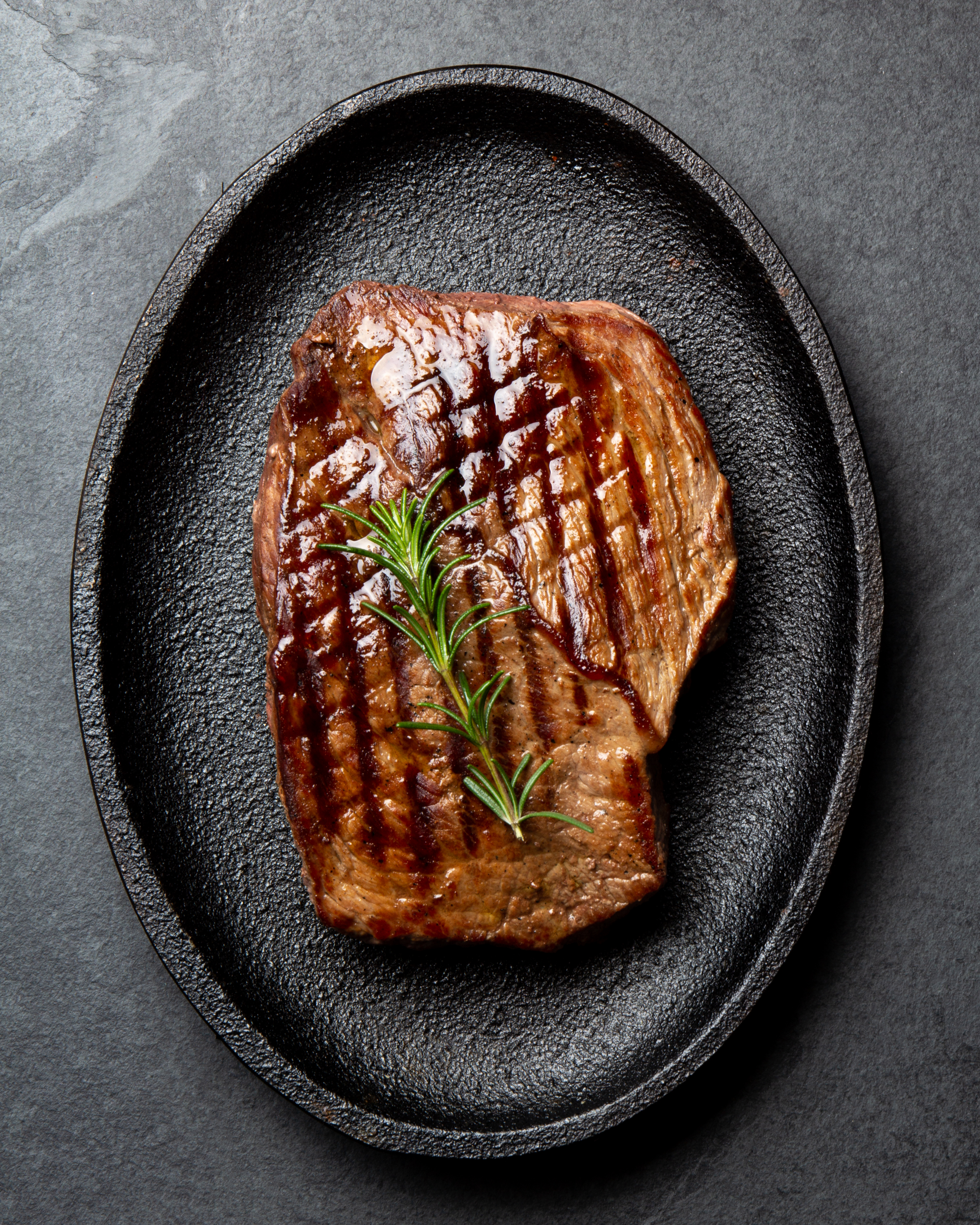 Grilled Steak with Rosemary