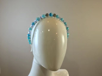 Turquoise & Blue W/ Crystal Accents