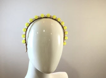 Yellow & White W/ Copper Accents
