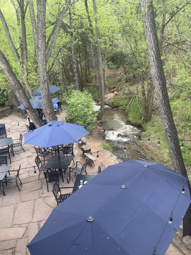 Creekside dining
