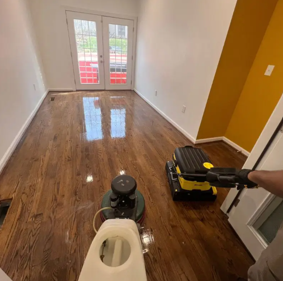 Commercial Hardwood Floor Cleaning & Polishing