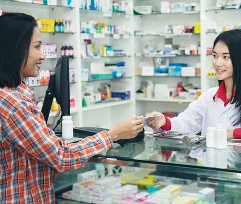 Operated pharmacy serving