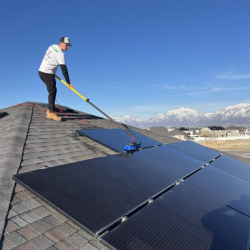 Rooftop Solar Panel Cleaning