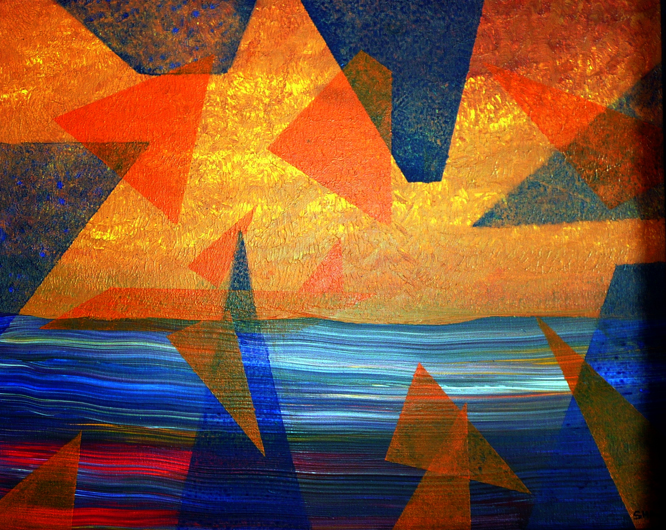 Sunset Flight limited print