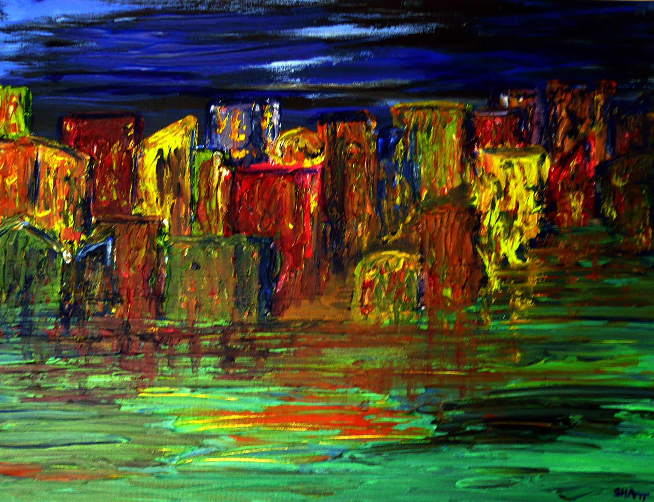 City Reflection limited edition print