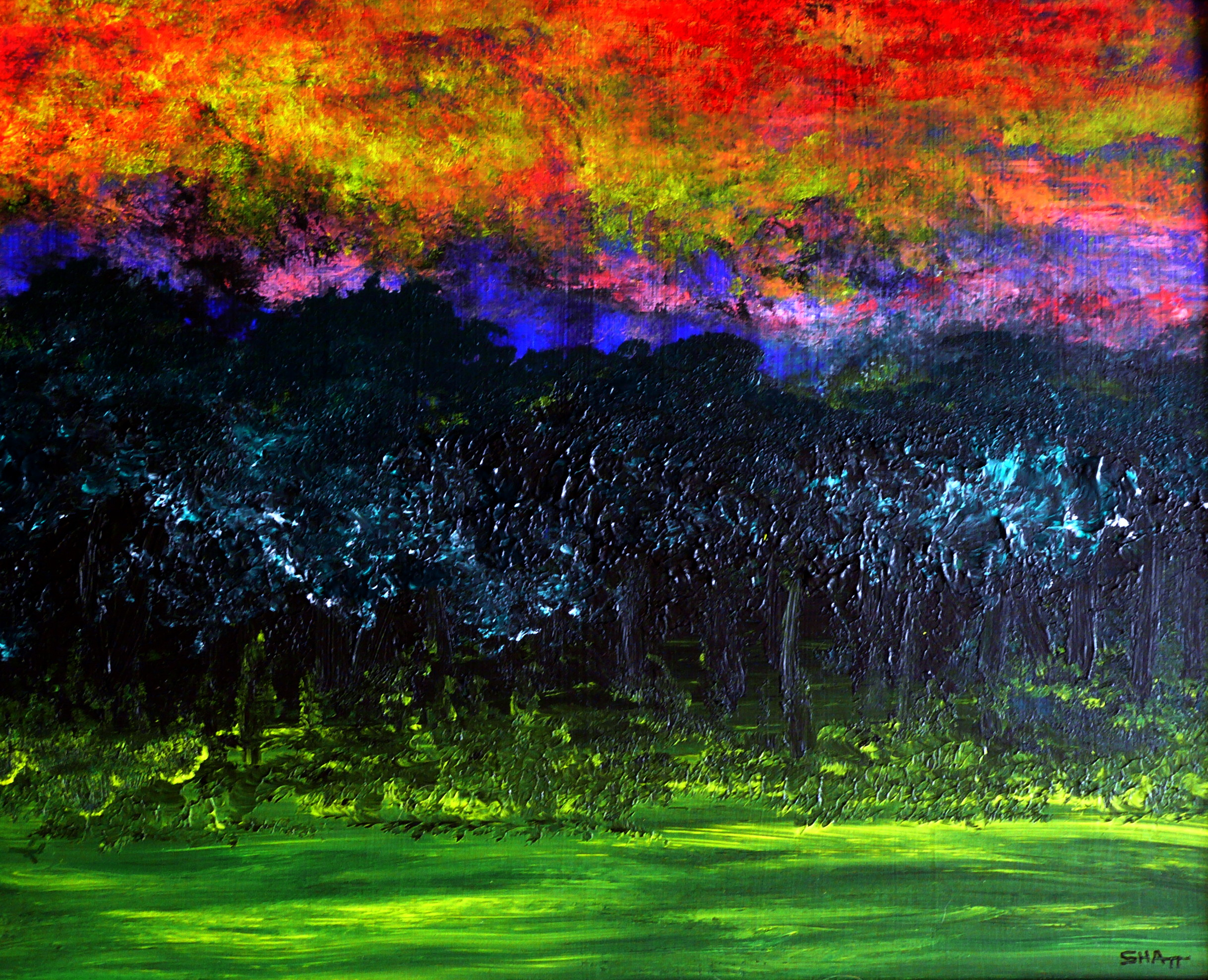 Sun Forest limited edition print