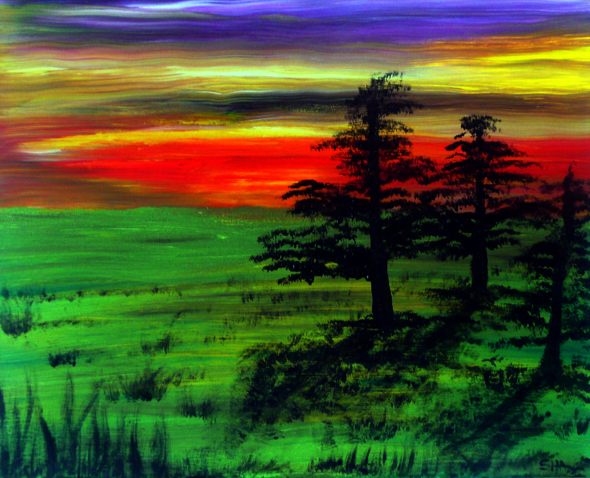 Two Trees limited edition print