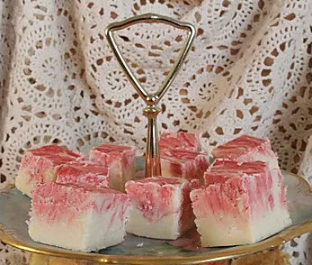 White Chocolate-Raspberry Fudge