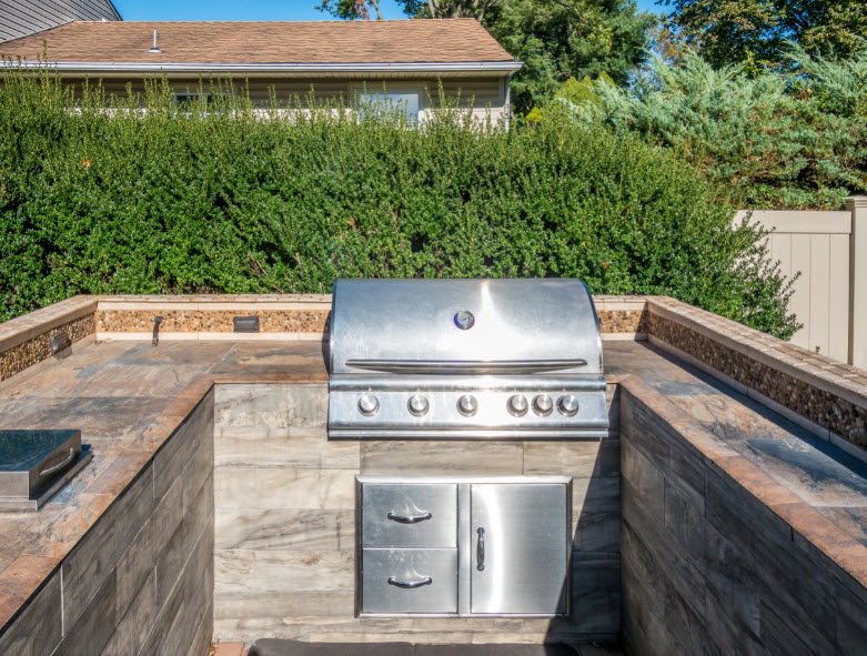 Custom BBQ Island