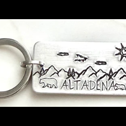 Altadena Day Scene Keychain