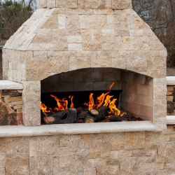 Outdoor Wood and Electric Fireplaces