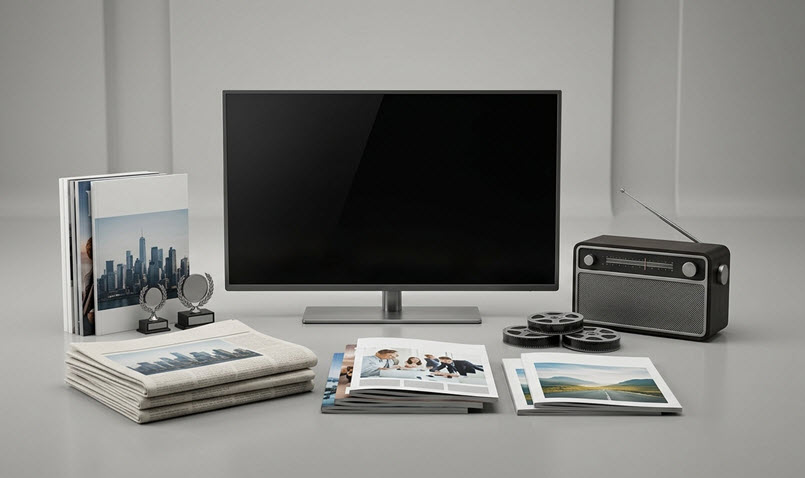 TV, Radio & Print Advertising
