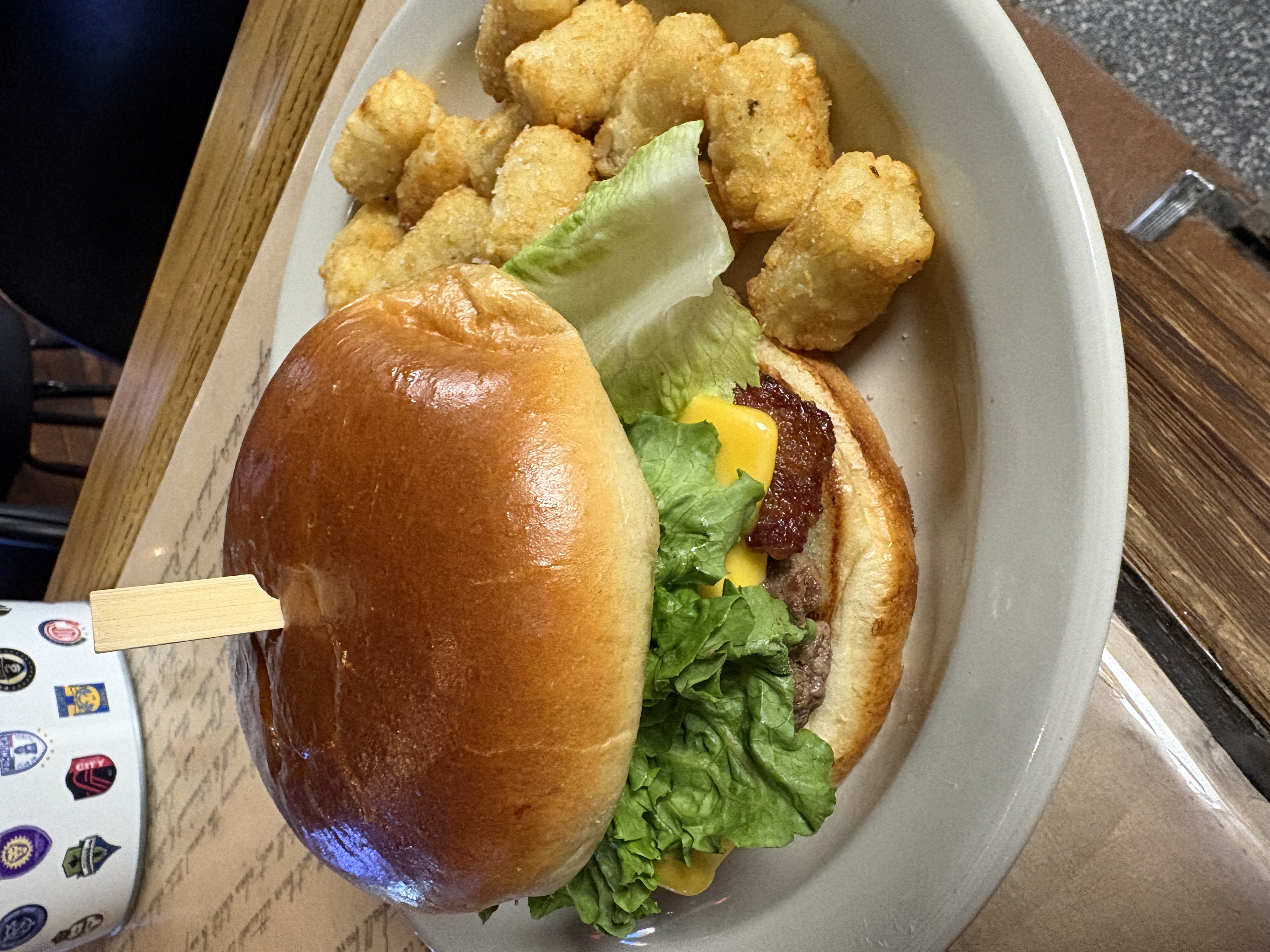 All American burger