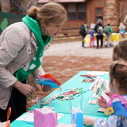 Volunteer with Girl Scouts