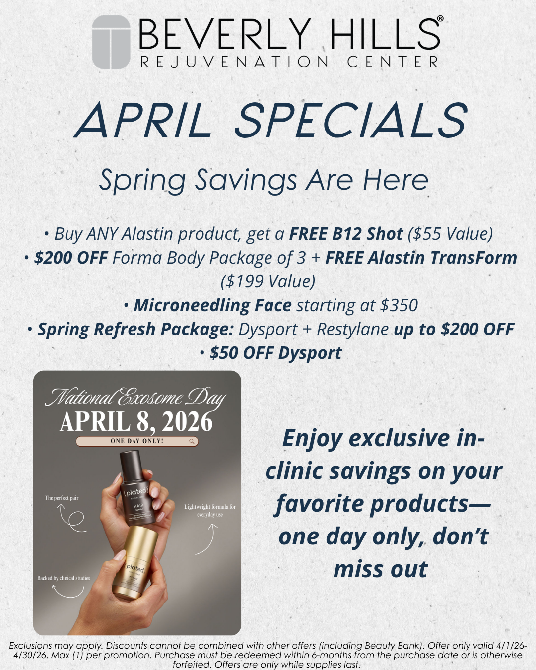 April Specials