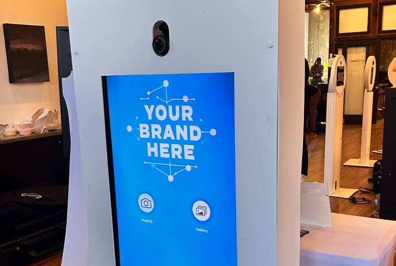 Kiosk Photo Booth (6ft Branding Tower • 50