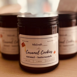 Amber Jar Candles: Caramel Cookies