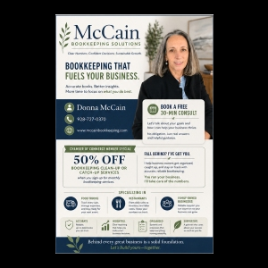 50% OFF bookkeeping clean-up or catch-up services
