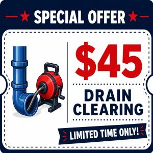 $45 Drain Clearing