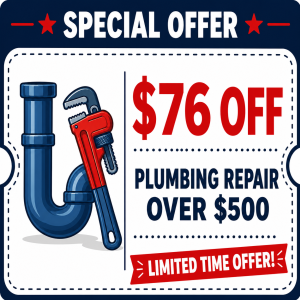 $76 Off Plumbing Repair Over $500