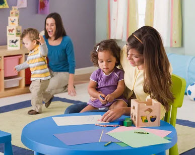 Brightly colored rooms