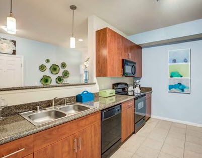 Ceramic Tile In Entry, Kitchen and Bathrooms