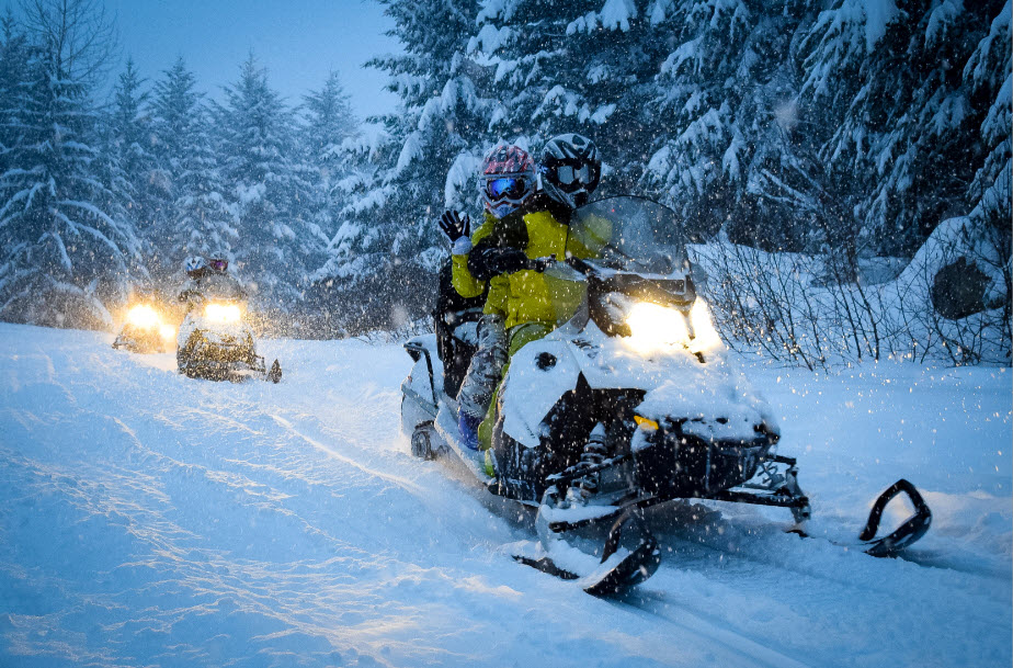 Snowmobiling