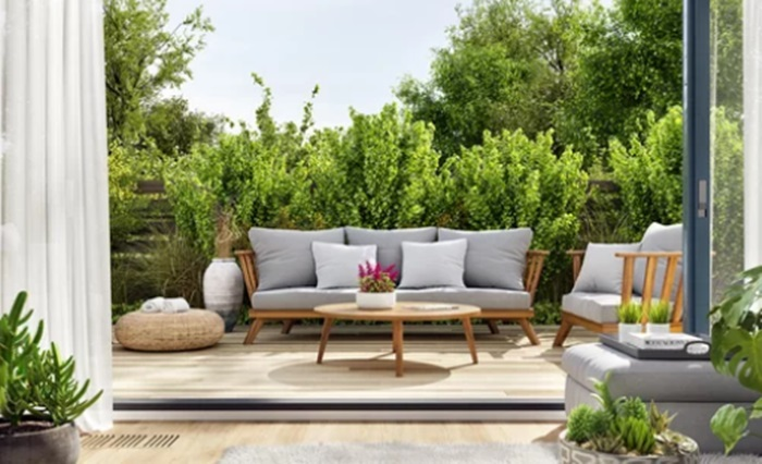 Patio and Gardens