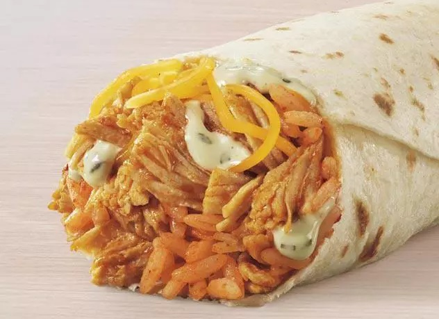 Shredded Chicken Burrito 